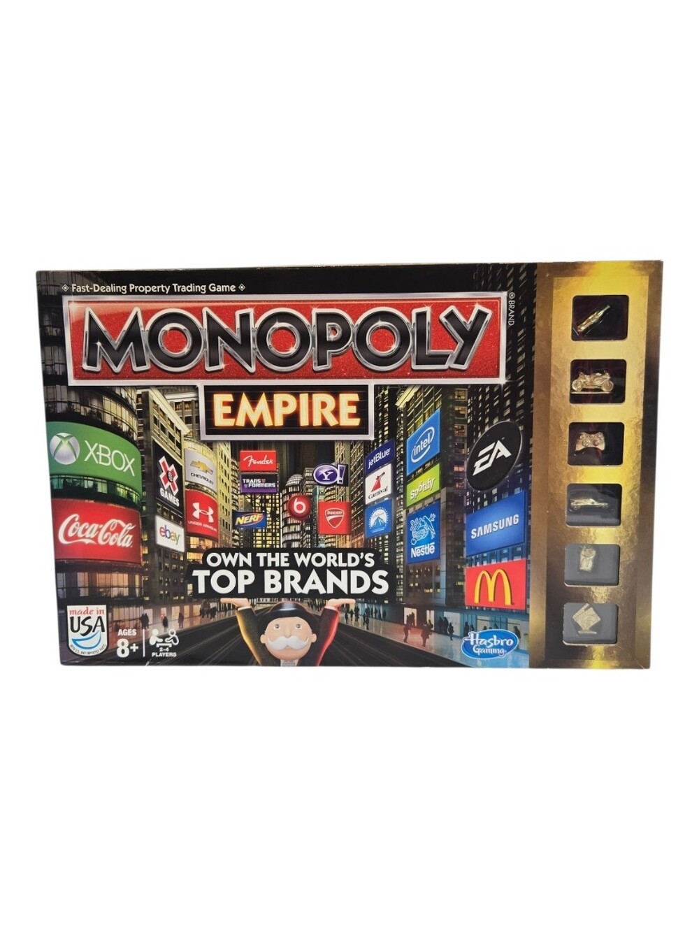 MONOPOLY EMPIRE Gold Edition Board Game 2013 Hasbro **100% COMPLETE**